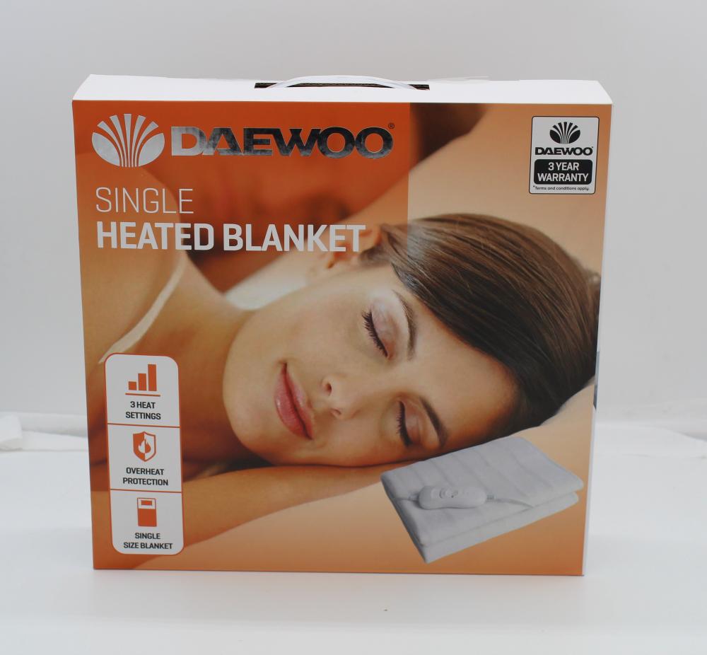 Daewoo Electric Heated Blankets Choice 3 Sizes Single/Double or King 3